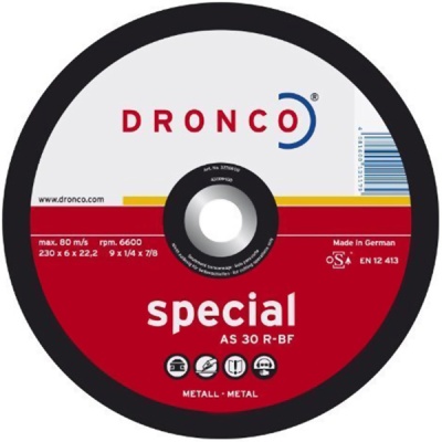 Шлифовальный диск Special AS30 R 150х6х22,23DRONCO